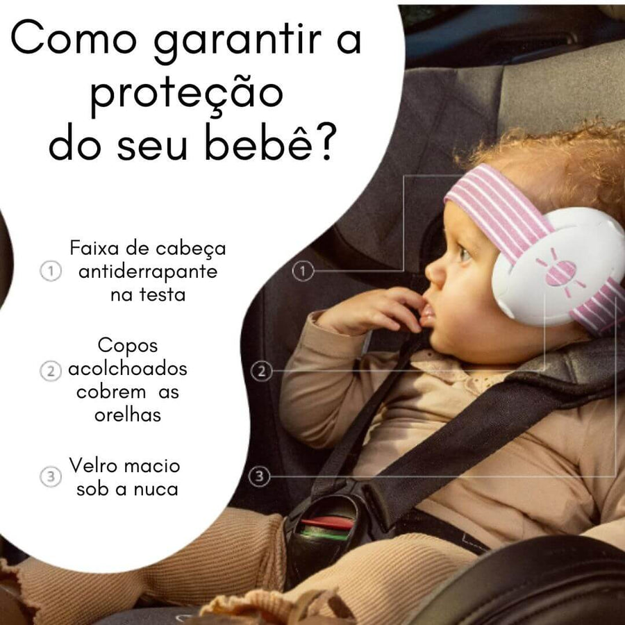 Protetor Abafador de Som para Bebê